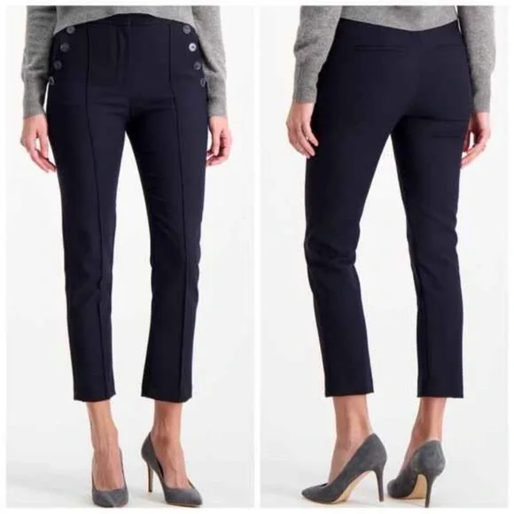 Veronica Beard Friedman  navy pants cropped from Tuckernuck - Picture 6 of 7